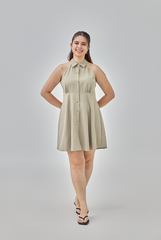 [B1F1] Danny Button-Up Mini Dress