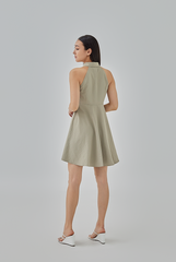 [B1F1] Danny Button-Up Mini Dress