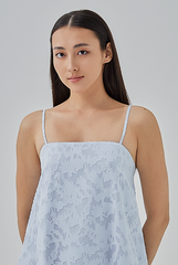 Dani Textured Slip Dress in Cloud 