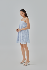 Dani Textured Slip Dress in Cloud 