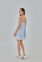 Dani Textured Slip Dress in Cloud 