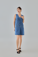 Della Denim Mini Dress