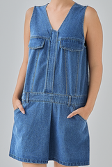 Della Denim Mini Dress