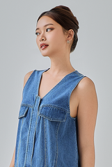 Della Denim Mini Dress