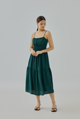 Kristine Textured Tiered Midi Dress