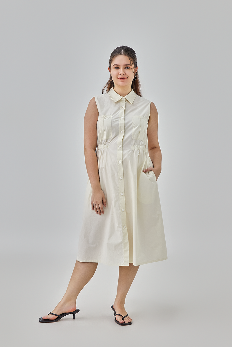 Talulla Button-Up Collared Dress