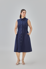 Talulla Button-Up Collared Dress