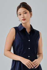 Talulla Button-Up Collared Dress