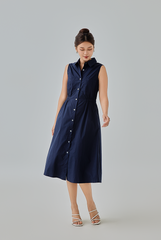 Talulla Button-Up Collared Dress