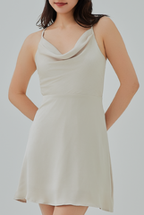 Nola Cowl Neck Mini Dress