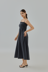 Samantha Smocked Midi Dress