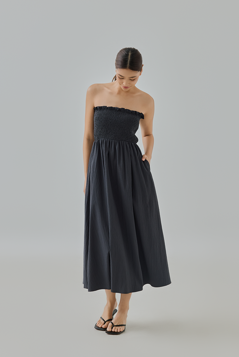Samantha Smocked Midi Dress