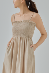 Samantha Smocked Midi Dress