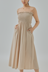 Samantha Smocked Midi Dress