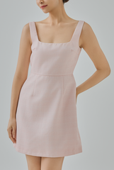 Amelie Tweed Square-Neck Mini Dress