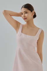 Amelie Tweed Square-Neck Mini Dress