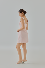 Amelie Tweed Square-Neck Mini Dress