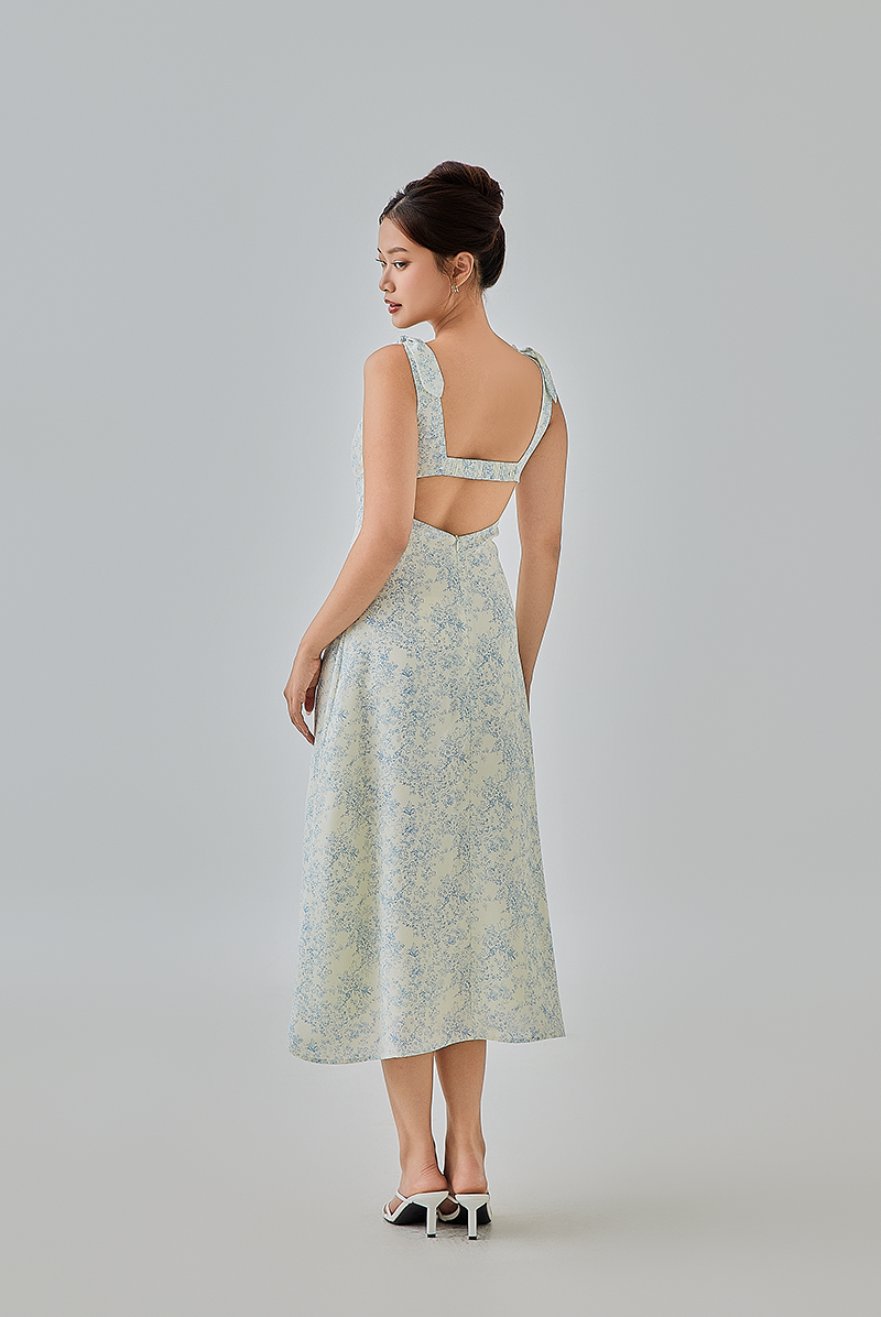 Micaela Abstract Floral Dress