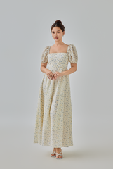 [B1F1] Audrina Floral Maxi Dress
