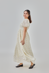 [B1F1] Audrina Floral Maxi Dress