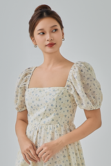 [B1F1] Audrina Floral Maxi Dress