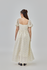 [B1F1] Audrina Floral Maxi Dress