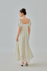 [B1F1] Audrina Floral Maxi Dress