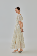 [B1F1] Audrina Floral Maxi Dress
