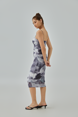 Jodi Tie-Dye Mesh Bodycon Dress