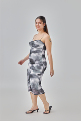 Jodi Tie-Dye Mesh Bodycon Dress