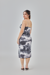 Jodi Tie-Dye Mesh Bodycon Dress