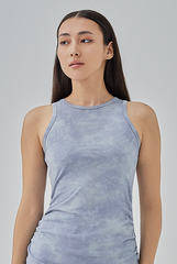 Luisa Racer Neck Bodycon Dress in Slate Grey