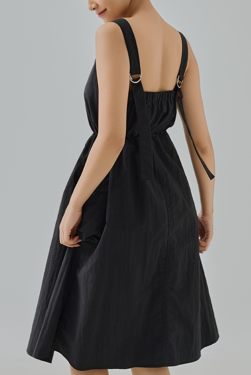 Nyx Drawstring Cargo Pocket Midi Dress PLAYDRESS Nyx Drawstring Cargo Pocket Midi Dress PLAYDRESS