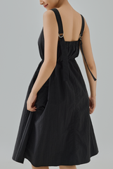 Nyx Drawstring Cargo Pocket Midi Dress