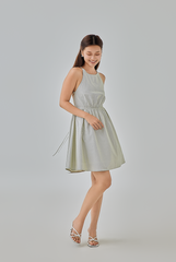 Kacy Open Back Gingham Dress