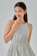 Kacy Open Back Gingham Dress