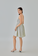 Kacy Open Back Gingham Dress