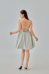 Kacy Open Back Gingham Dress