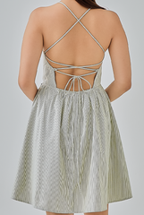 Kacy Open Back Gingham Dress