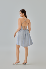 Kacy Open Back Gingham Dress