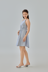 Kacy Open Back Gingham Dress