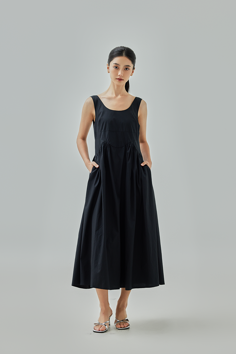 Bluebell Empire Seam A-Line Midi Dress