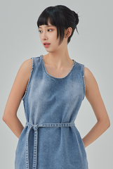 Adella Denim Midi Dress