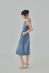 Adella Denim Midi Dress