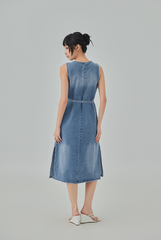 Adella Denim Midi Dress