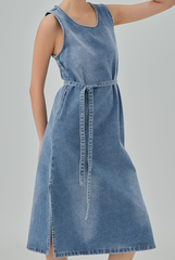 Adella Denim Midi Dress