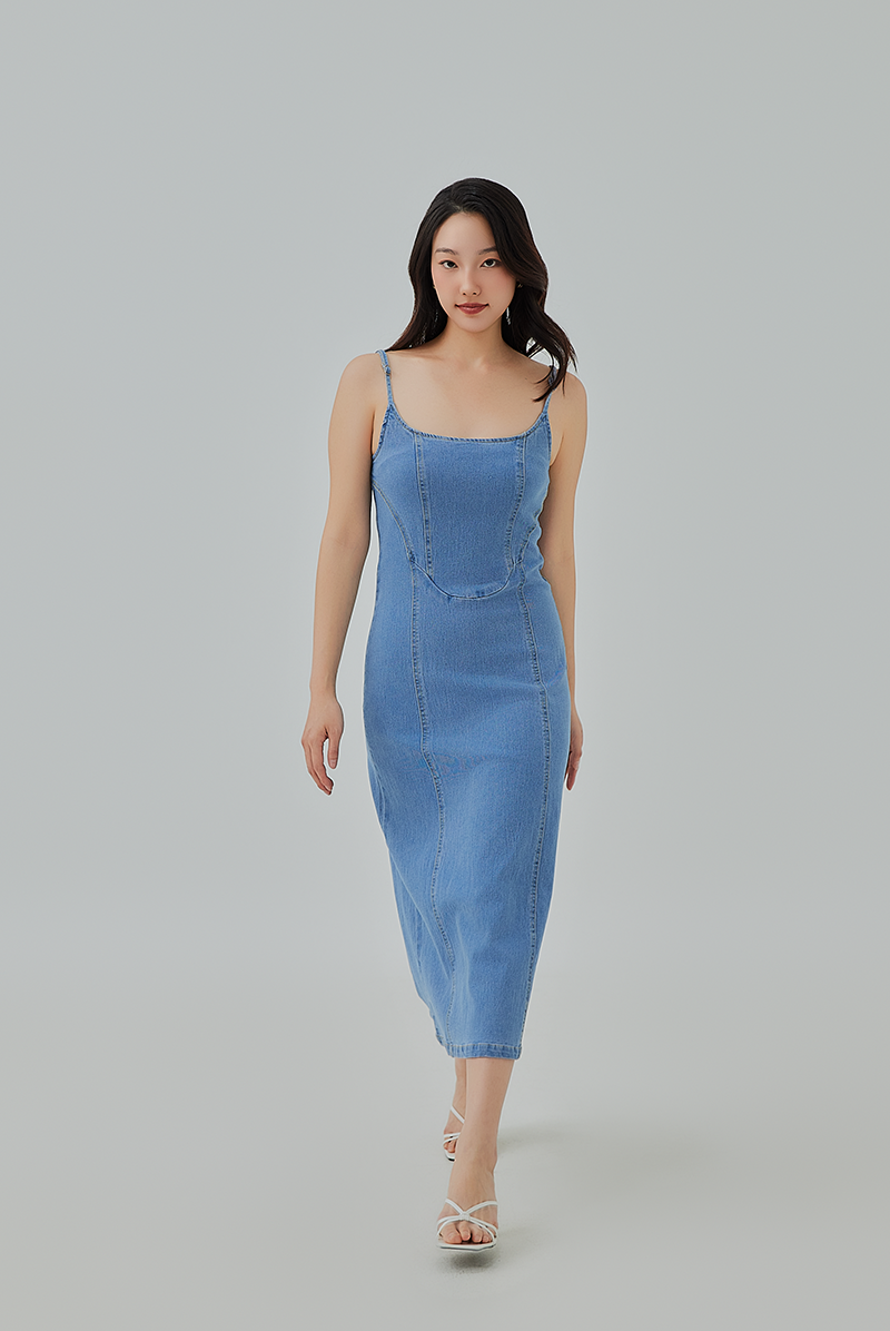 Kristie Denim Corset Dress