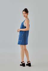 Kim Denim Pinafore Dress