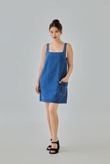Kim Denim Pinafore Dress