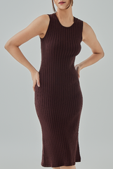 Kendall Ribbed Knit Bodycon Midi Dress